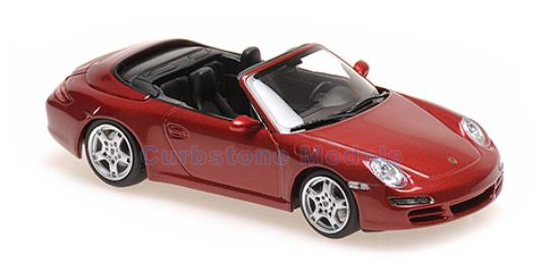 Modelauto 1:43 | Minichamps 940063031 | Porsche 911 Carrera S Cabriolet Red metallic 2005