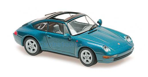 Modelauto 1:43 | Minichamps 940063060 | Porsche 911 Targa Blue 1995