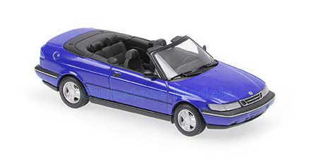 Modelauto 1:43 | Minichamps 940170531 | Saab 900 Cabrio Blauw metallic 1995