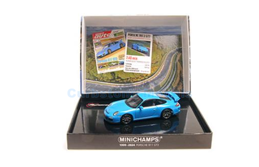 Modelauto 1:43 | Minichamps 400068025 | Porsche 911 GT3 Blue 2009