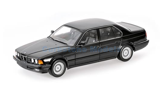 Modelauto 1:87 | Minichamps 870024204 | BMW 7 Serie E32 Black Metallic 1986