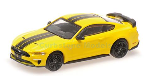 Modelauto 1:87 | Minichamps 870087027 | Ford Mustang Geel 2018