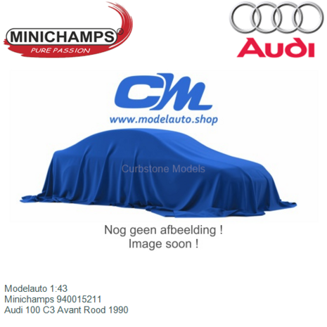 Modelauto 1:43 | Minichamps 940015211 | Audi 100 C3 Avant Rood 1990