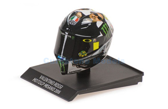 Motorfiets 1:10 | Minichamps 315160096 | AGV Helm 2016 - V.Rossi