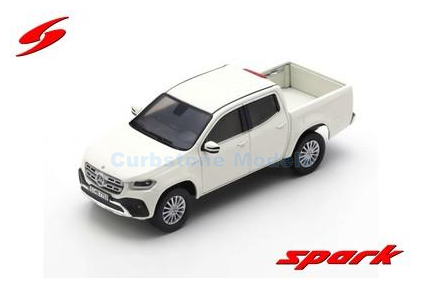 Modelauto 1:43 | Spark S4994 | Mercedes Benz X220d White 2018