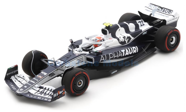 Modelauto 1:43 | Spark S8527 | Alpha Tauri AT03 | Scuderia AlphaTauri 2022 #22 - Y.Tsunoda