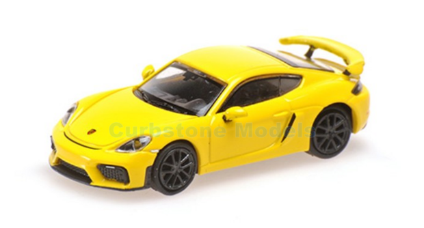 Modelauto 1:87 | Minichamps 870067602 | Porsche 718 cayman gt4 981 Geel 2019