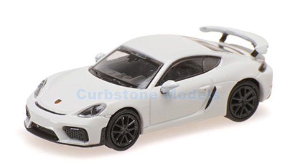 Modelauto 1:87 | Minichamps 870067604 | Porsche 718 cayman gt4 981 Wit 2019