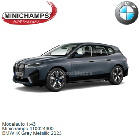 Modelauto 1:43 | Minichamps 410024300 | BMW IX Grey Metallic 2023