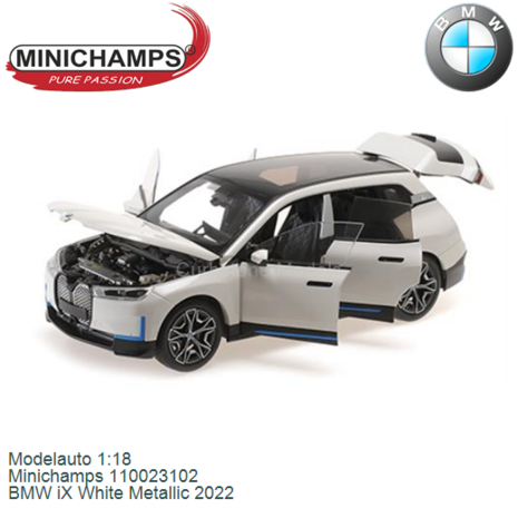 Modelauto 1:18 | Minichamps 110023102 | BMW iX White Metallic 2022