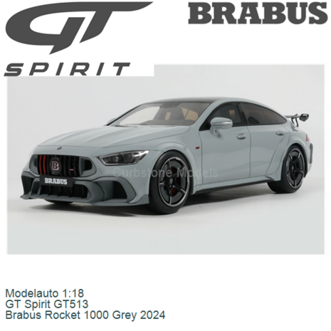 Modelauto 1:18 | GT Spirit GT513 | Brabus Rocket 1000 Grey 2024