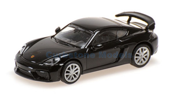 Modelauto 1:87 | Minichamps 870067601 | Porsche 718 Cayman GT4 981 Zwart 2019