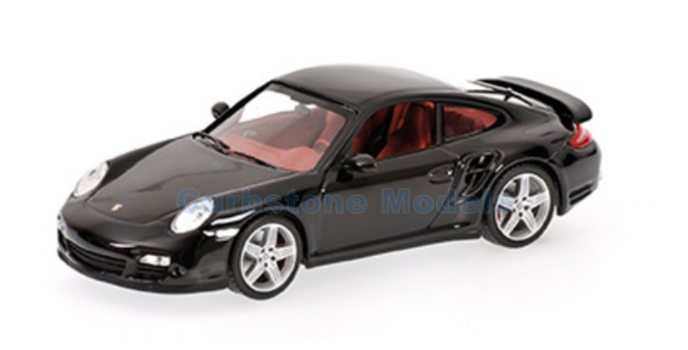 Modelauto 1:87 | Minichamps 870065200 | Porsche 911 Turbo 997 Grijs metallic 2006