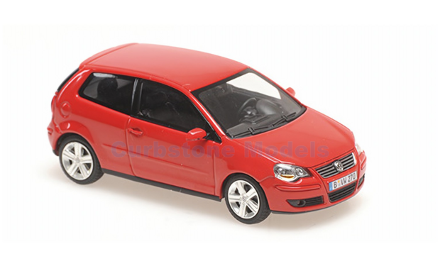 Modelauto 1:43 | Minichamps 940054401 | Volkswagen Polo Mk.4 (9N3) Red 2005