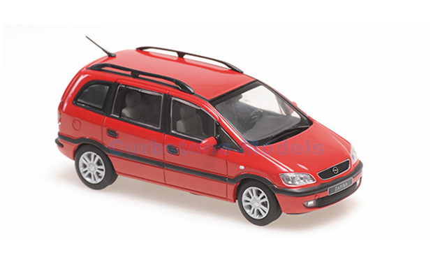 Modelauto 1:43 | Minichamps 940048000 | Opel Zafira Red 1999