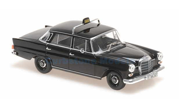 Modelauto 1:43 | Minichamps 940037295 | Mercedes Benz 200 (W110) Taxi Black 1965