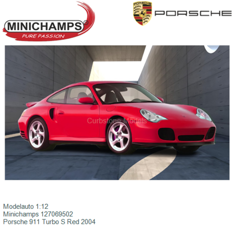 Modelauto 1:12 | Minichamps 127069502 | Porsche 911 Turbo S Red 2004