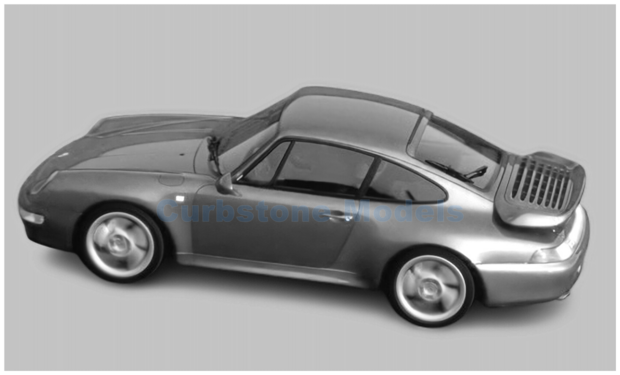 Modelauto 1:18 | Minichamps 155061181 | Porsche 911 Turbo S (993) Silver 1997