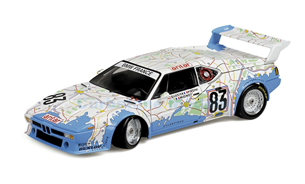 Modelauto 1:18 | Minichamps 155802983 | Team BMW France M1 1980 - D.Quester - D.Pironi - M.Mignot