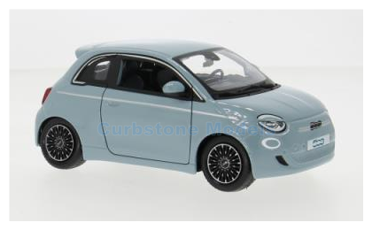 Modelauto 1:24 | Bburago 18-21110LIGHTBLUE | Fiat 500e Bright Blue