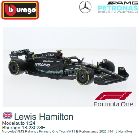 Modelauto 1:24 | Bburago 18-28028H | Mercedes AMG Petronas Formula One Team W14 E-Performance 2023 #44 - L.Hamilton