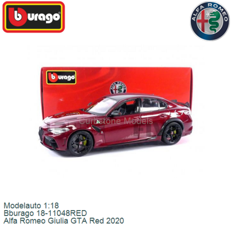 Modelauto 1:18 | Bburago 18-11048RED | Alfa Romeo Giulia GTA Red 2020