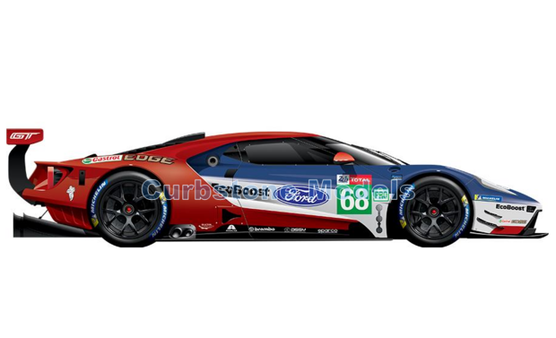 Modelauto 1:43 | Spark S7932 | Ford Chip Ganassi Team USA GT EcoBoost LMGTE-PRO 2019 #68 - D.Müller - P.Bourdais - J.Hand