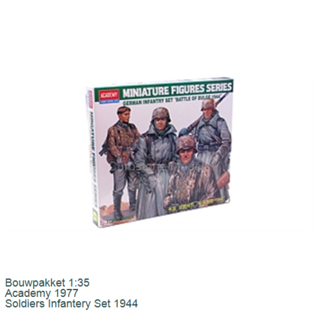 Bouwpakket 1:35 | Academy 1977 | Soldiers Infantery Set 1944