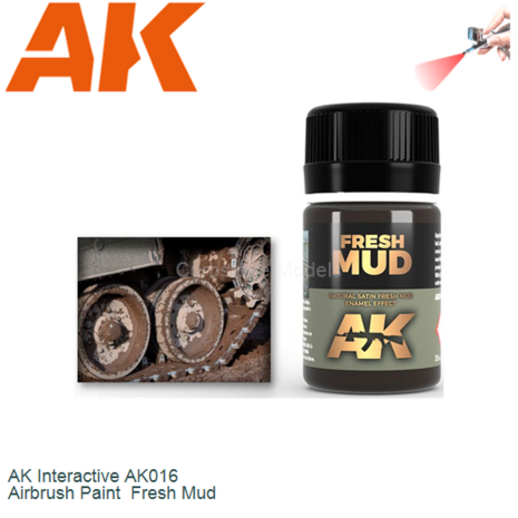  | AK Interactive AK016 | Airbrush Paint  Fresh Mud