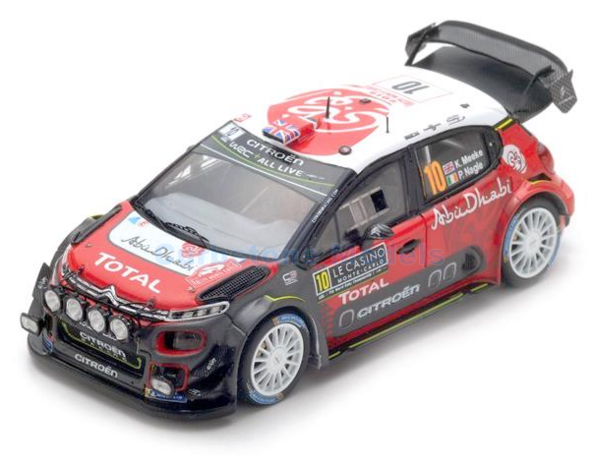 Modelauto 1:43 | Spark S5960 | Citroën Total Abu Dhabi WRT C3 WRC 2018 #10 - K.Meeke - P.Bagle