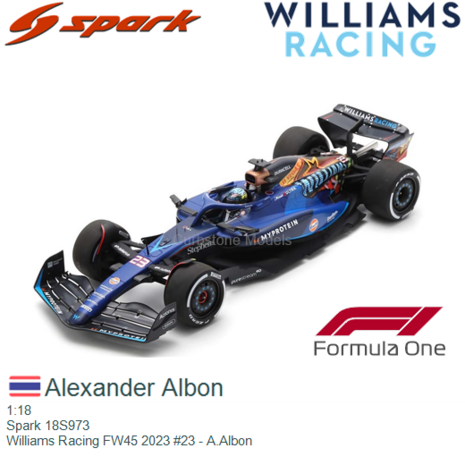 1:18 | Spark 18S973 | Williams Racing FW45 2023 #23 - A.Albon