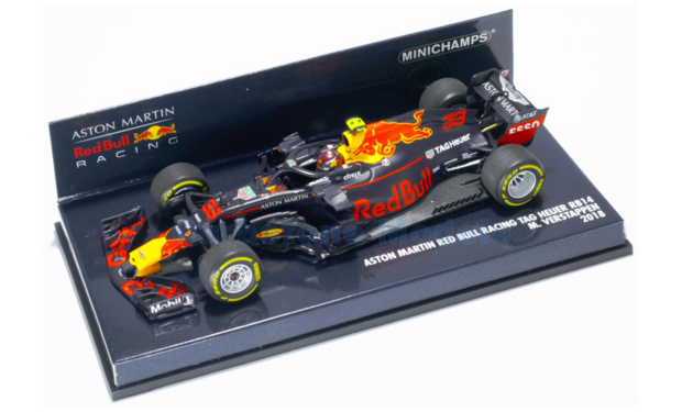 Modelauto 1:43 | Minichamps 410180033 | Aston Martin Red Bull Tag-Heuer RB14 Renault 2018 #33 - M.Verstappen