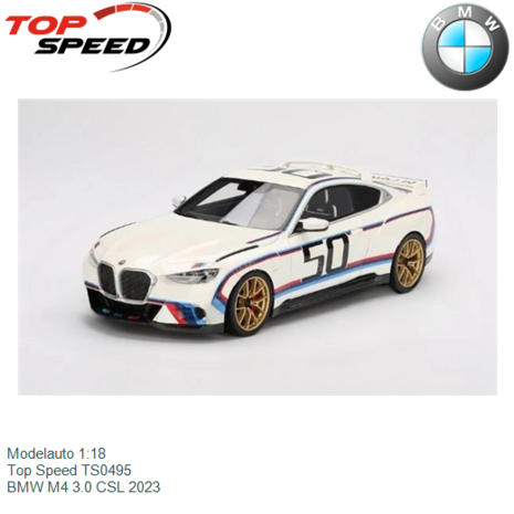 Modelauto 1:18 | Top Speed TS0495 | BMW M4 3.0 CSL 2023