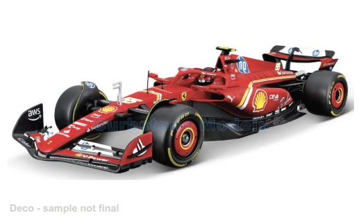 Modelauto 1:24 | Bburago 18-26857 | Scuderia Ferrari SF-24 2024 #55 - C.Sainz