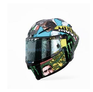 Helm 1:8 | Minichamps 399210066 | AGV Helm 2021 #46 - V.Rossi