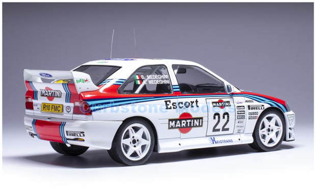 Modelauto 1:18 | IXO-Models 18RMC171B.22 | Ford Escort WRC | Jolly Club 1998 #22 - A.Medeghini - B.Medeghini-Capoferri