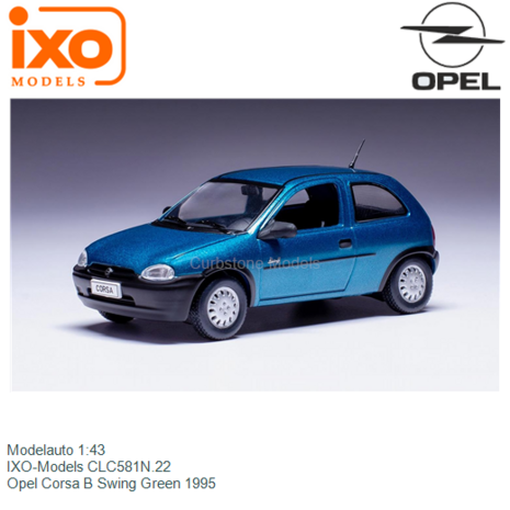 Modelauto 1:43 | IXO-Models CLC581N.22 | Opel Corsa B Swing Green 1995