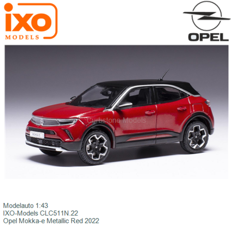 Modelauto 1:43 | IXO-Models CLC511N.22 | Opel Mokka-e Metallic Red 2022