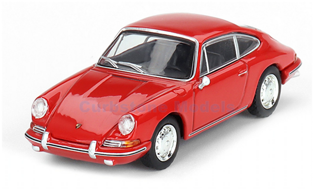 Modelauto 1:64 | MiniGT MGT00695 | Porsche 911 (901) Signal Red 1963