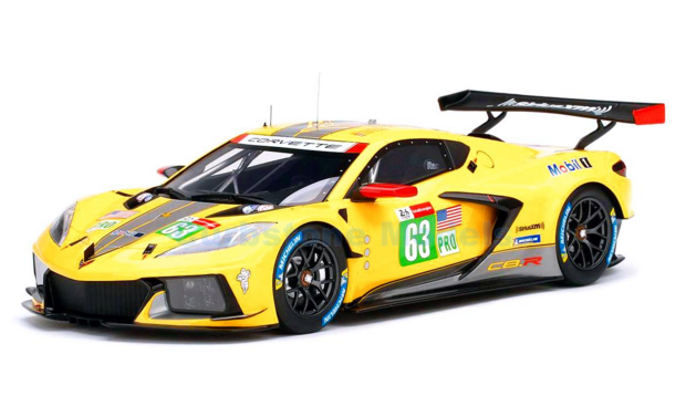 Modelauto 1:18 | Top Speed TS0380 | Chevrolet Corvette C8.R LMGTE-PRO | Corvette Racing 2021 #63 - N.Catsburg - A.Garcia - J.Ta