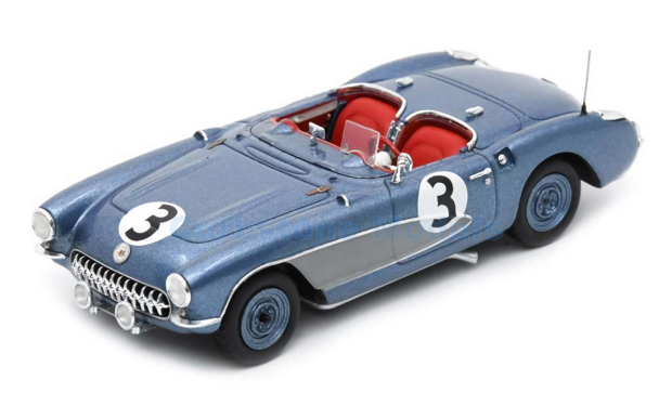 Modelauto 1:43 | Spark US181 | Chevrolet Corvertte C1 1956 #3 - D.Davis - R.Gatz 