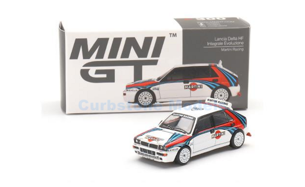 Modelauto 1:64 | MiniGT MGT00300 | Lancia Delta HF Integrale Evoluzione | Martini Racing