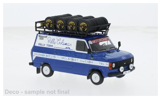 Modelauto 1:43 | IXO-Models RAC444X | Ford Transit MK.I Rallye Support 2024 - B.Coleman