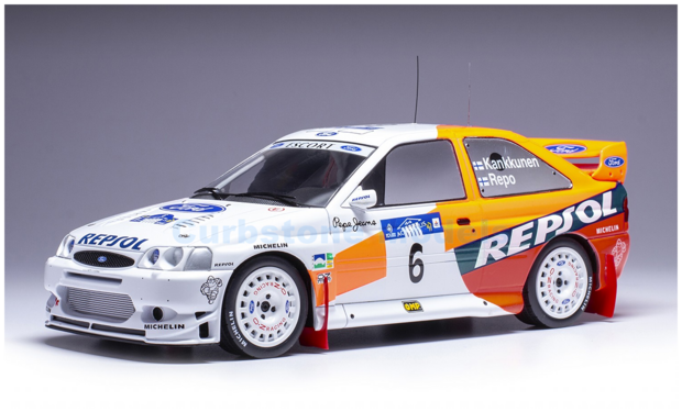 Modelauto 1:18 | IXO-Models 18RMC172B.22 | Ford Motor Co. Ltd Escort WRC 1997 #6 - J.Kankkunen - J.Repo