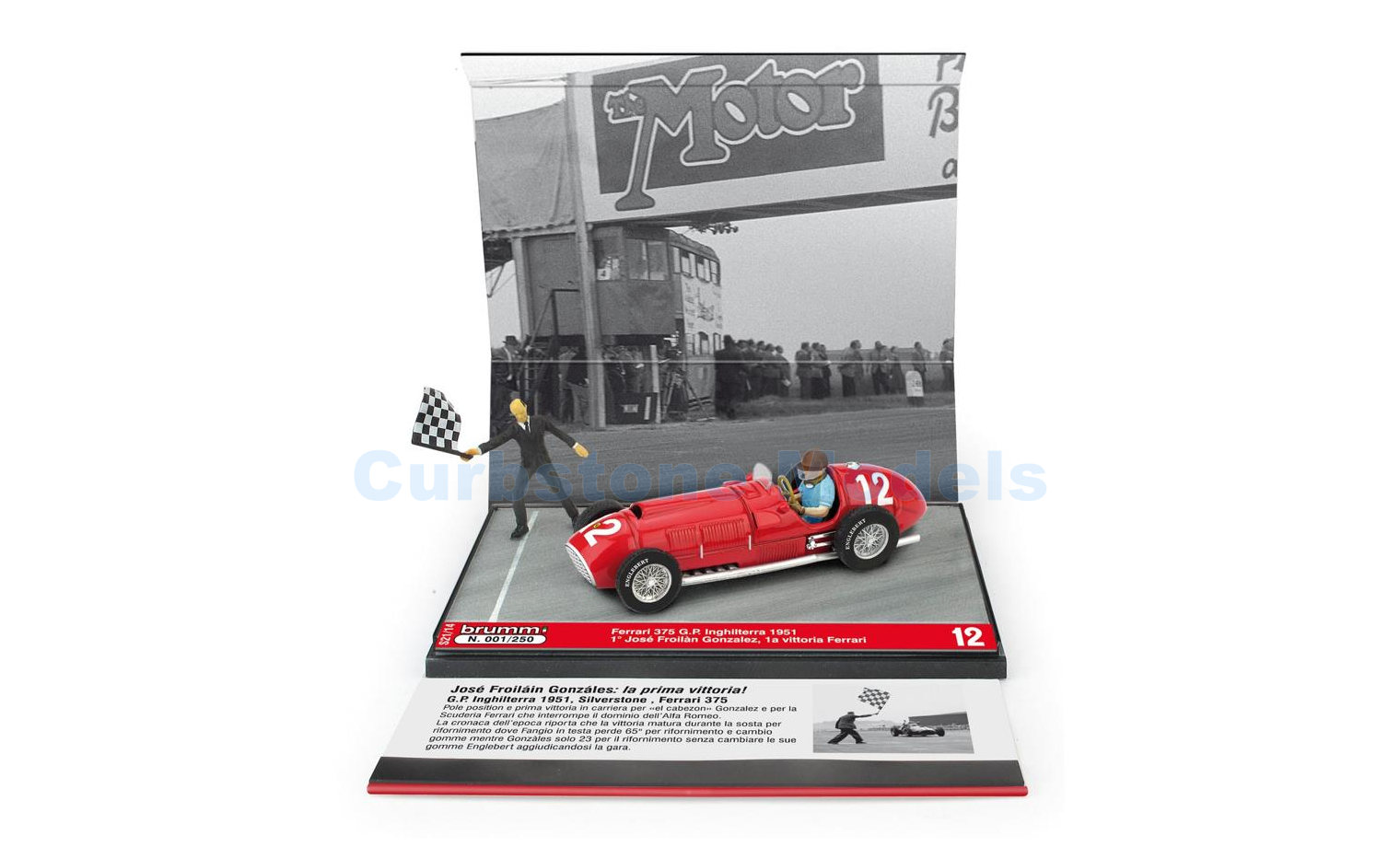 Modelauto 1:43 | Brumm S2114 | Scuderia Ferrari 375 1951 - J.González