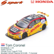 Modelauto 1:43 | Spark SA181 | Honda Civic Type-R TCR | Boutsen Ginion Racing 2018 #9 - T.Coronel