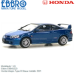 Modelauto 1:43 | Ebbro EBB43223 | Honda Integra Type-R Blauw metallic 2001